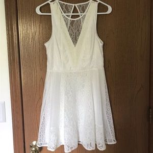 BCBGeneration white lace dress, size 4